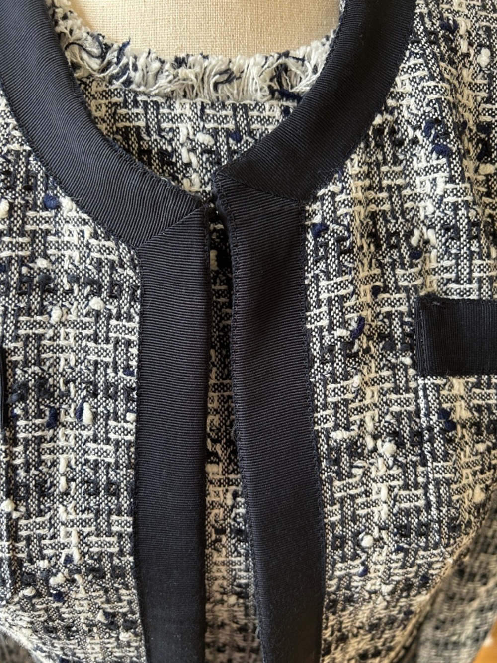 Brooks Brothers Black and White Tweed Jacket - Picture 2 of 7